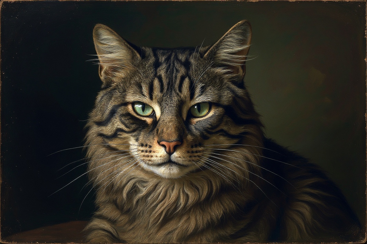 Pasha, painted as Contemporary fine art oil portrait